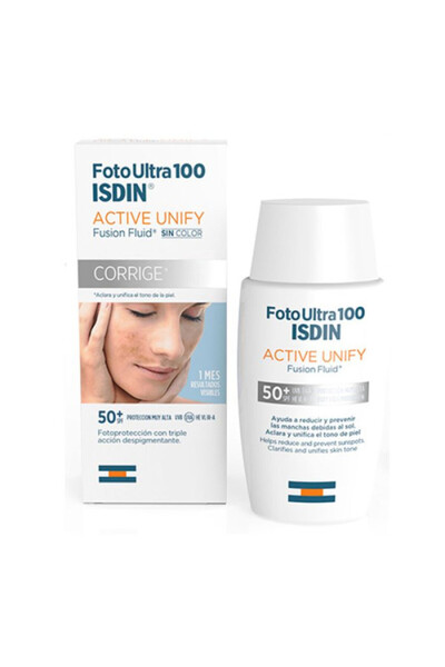 BEAUTYFULEXY ISDIN FOTO ULTRA ACTIVE UNIFY fusion fluid SPF50+ 50 ml