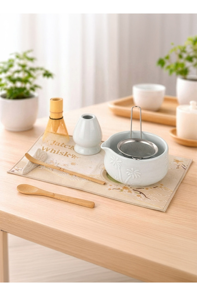 Cady One طقم تحضير شاي الماتشا الياباني من 8 قطع مثالي لتحضر الماتشا في المنزل