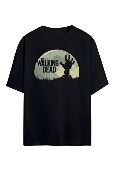STİL-X Tricou oversize unisex cu imprimeu The Walking Dead, 100% bumbac