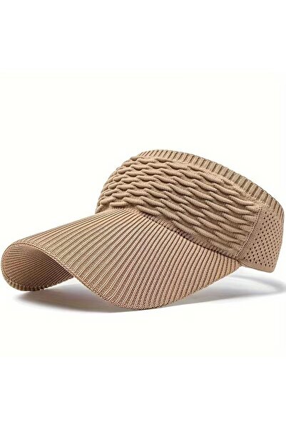 valkyrie Дамска плетена шапка с козирка, регулируема, за открито, лятна, плаж...