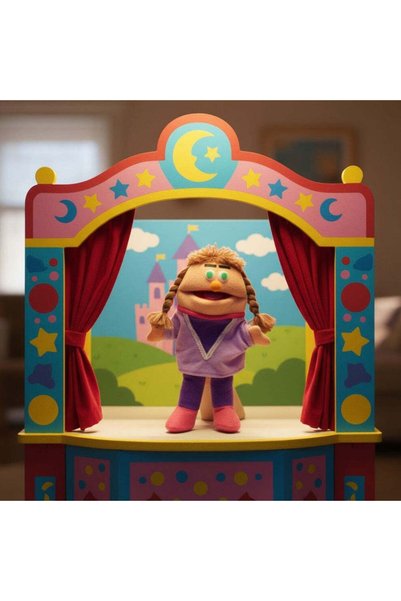 genernic Large Hand Puppets with Movable Mouths – Fabric Set of 6 for Expressive Play & Storytelling