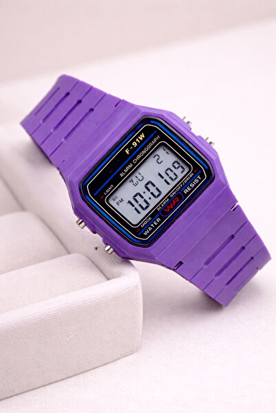 Toz Vintage Cavrel Mor Dijital Spor Retro Unisex Vintage Retro Saat
