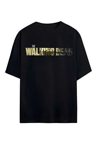 STİL-X Tricou oversize unisex cu imprimeu The Walking Dead, 100% bumbac