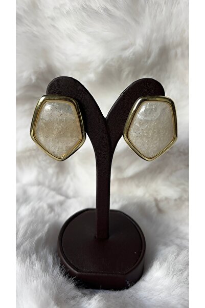 Stelle Jewelry Gold Framed Pearl Radiance Earrings