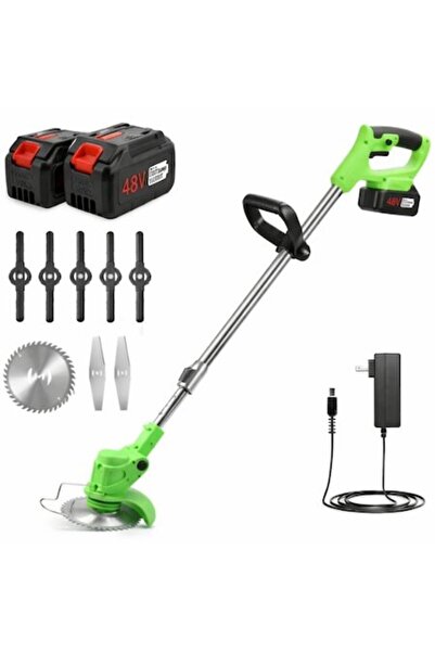 Trendily Ηλεκτρικό Χορτοκοπτικό 48V με Μπαταρία, Περιλαμβάνονται 2 Μπαταρίες,...