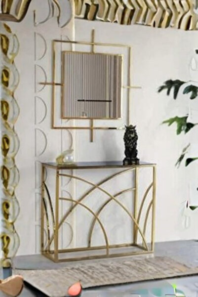 Savita Home Metal Gold Dresuar Konsol Modern Tasarım Dekoratif Salon Koridor ...