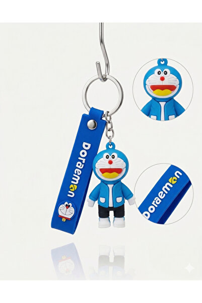 FLOCON Doraemon Figürlü 3D Silikon Anahtarlık – Sevimli Karakter Tasarım, Day...