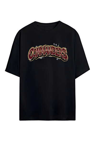 STİL-X Μπλουζάκι Commanders με στάμπα, Unisex, 100% βαμβακερό, Oversize