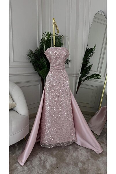 DIFFERENT فستان سهره ترتر مطرز انيق ملفت للانظار