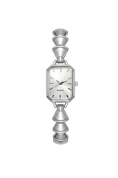 Toz Vintage Cuviane Silver Metal White Geometric Cord Women's Vintage Retro W...