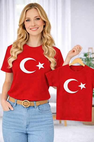 VODEXA Majka Unisex Dječja Kombinacija Oversize T-Shirt Majica za Dvoje MATER...
