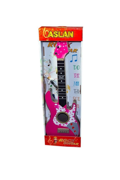 Flower Toys Oyuncak Rock Gitar Çocuk Elektro Gitar 4 Telli Gösteri Kız Çocuk ...