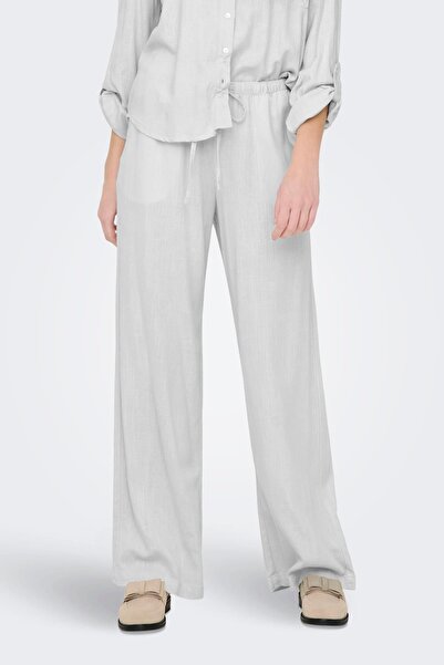 ONLY Γυναικείο λινό παντελόνι JDY με ψηλή μέση και άνετη εφαρμογή, καλοκαιριν...