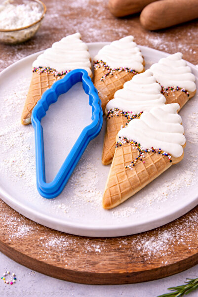 Muhcu Home 🍦   قالب بسكويت الآيس كريم - تصميم واقعي 🍦
