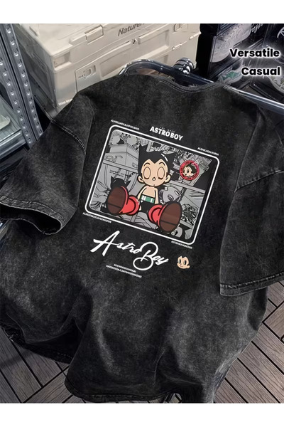 valeriae Ανοιχτό γκρι πλυμένο casual μπλουζάκι - Άνετη εφαρμογή από την Urban...