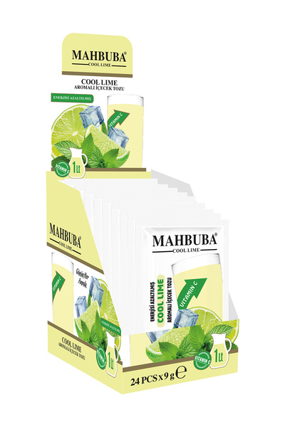 Mahbuba Cool Lime Aromalı Soğuk Toz İçecek 24x9gr