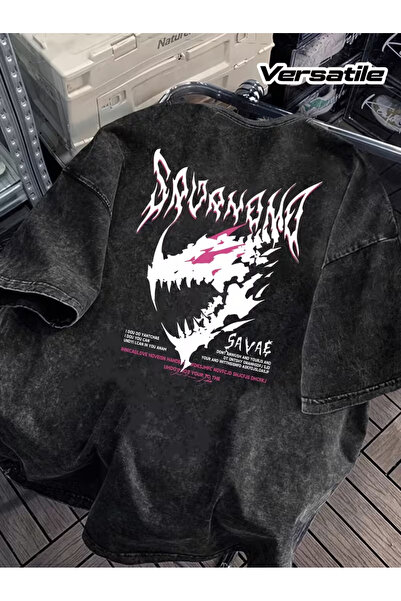 valeriae Tricou casual gri cenușiu spălăcit - Colecția Urbană, croială confor...