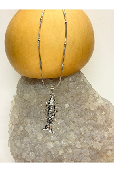 gemsartdeco FISH NECKLACE STEEL