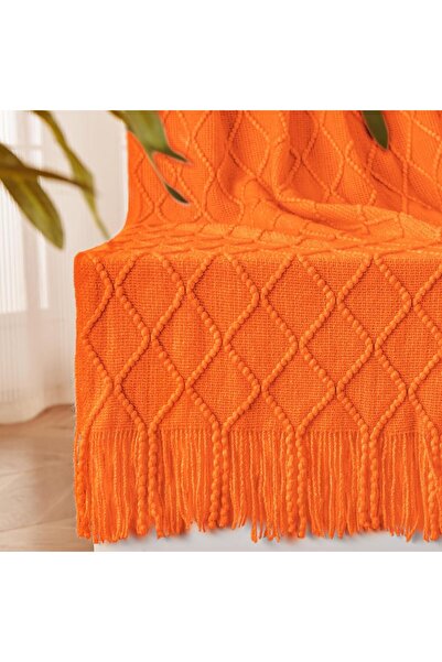 Roomlyne Tassel Throw Blanket, Soft Warm Light Weight
