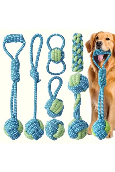 valkyrie مجموعة ألعاب حبل الكلاب المكونة من 7 قطع، لعبة حبل للتدريب على العض ...