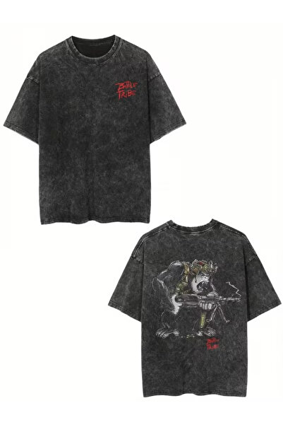 valeriae Ανοιχτό γκρι πλυμένο casual μπλουζάκι - Άνετη εφαρμογή από την Urban...