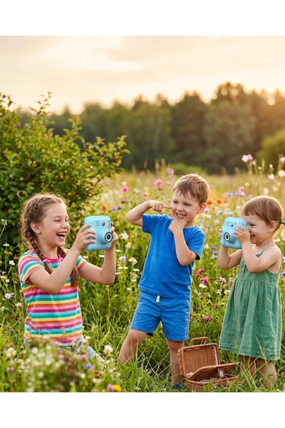 Epilons كاميرا للأطفال مع شاشة عالية الدقة وطباعة فورية للصور وقلم تلوين