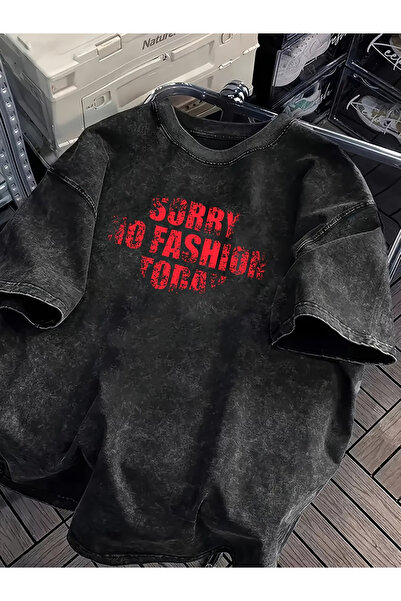 bellanova Ανθρακίτενο Vintage T-Shirt με παλαιωμένη όψη - 100% Βαμβάκι Σειρά ...