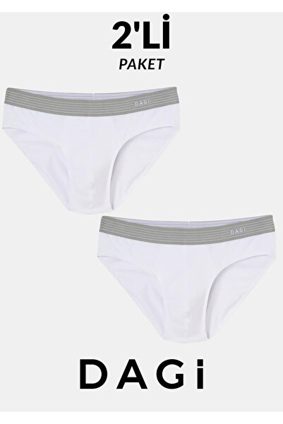 Dagi Erkek İç Giyim Pamuklu Slip Külot 2'li Paket - Rahat Kesim & Esnek