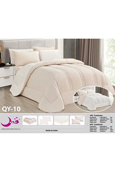 Moon Hotel Quilt Summer Plain Double-Sided Bedding Set-4Pcs-Queen Bedspread P...