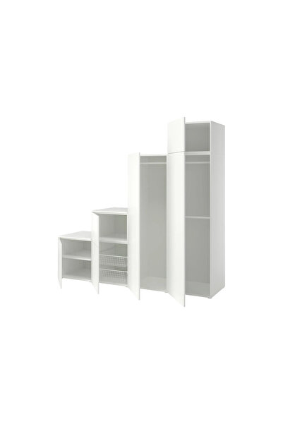 IKEA Beyaz Şık Kapaklı Gardırop