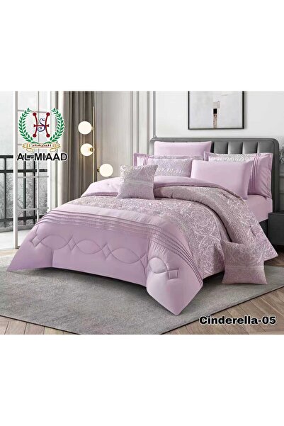 ALMIAAD Double Bedspread Royal Sennarella Soft Jacquard Decorated - 8 Piece S...