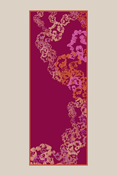 Maisa Lagün Floş Viscos Shawl 70*190 cm - Fuchsia