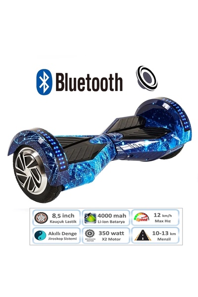 CityMate Smart Balance Elektrikli Kaykay Hoverboard 8.5 inch Akıllı Denge Led...