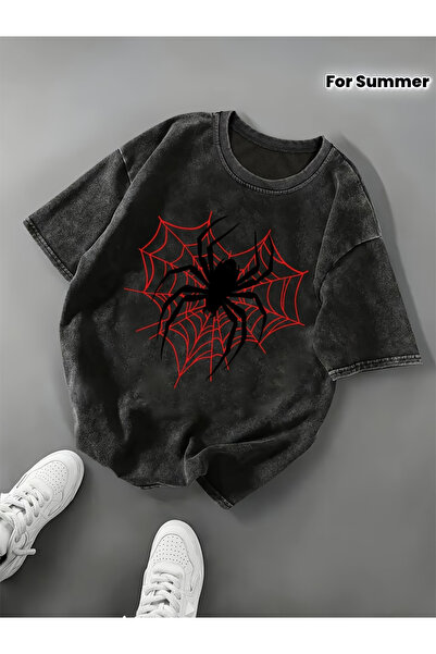 valeriae Tricou casual gri cenușiu spălăcit - Colecția Urbană, croială confor...