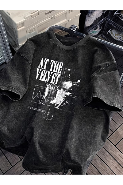 bellanova Ανθρακίτενο Vintage T-Shirt με παλαιωμένη όψη - 100% Βαμβάκι Σειρά ...