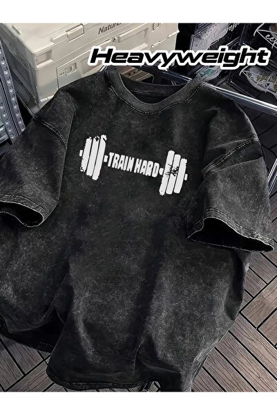 bellanova Ανθρακίτενο Vintage T-Shirt με παλαιωμένη όψη - 100% Βαμβάκι Σειρά ...