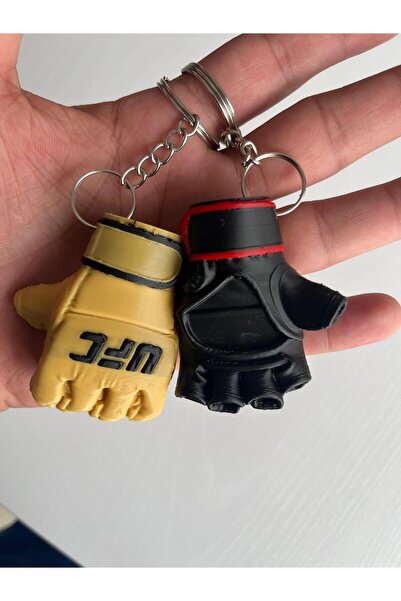 TRİDEON 3D 2-Piece Combination Ufc Boxing Glove Model Keychain