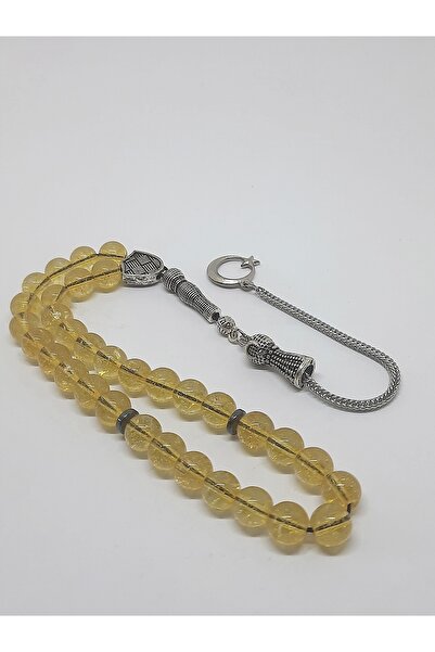 Kusakli Χάντρες προσευχής από φυσική πέτρα κιτρίνης