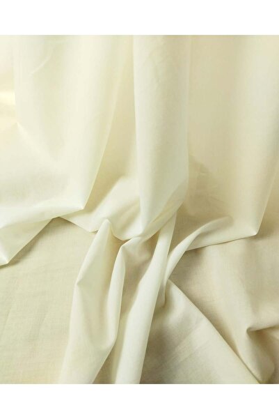 Kumaş Parça Cream Colored Viscose Voile Fabric 140X265Cm