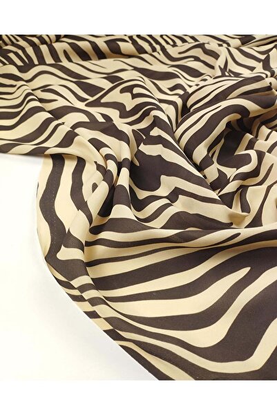 Kumaş Parça Ύφασμα σιφόν κρεπ σε καφέ αποχρώσεις Πλάτος: 140 εκ.