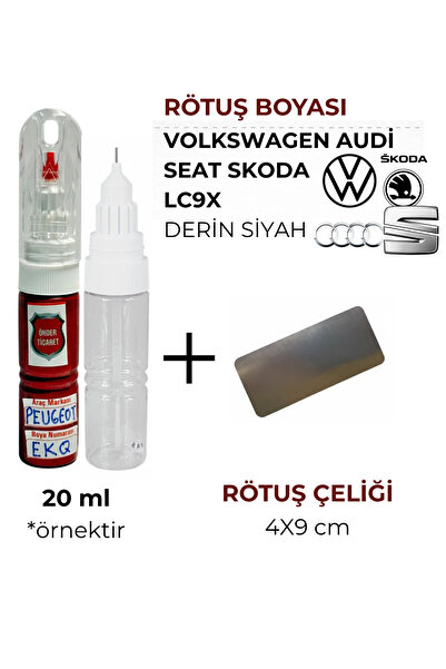 Önder Ticaret Volkswagen Audi Seat Skoda LC9X Derin Siyah Rötuş Boyası ve Röt...