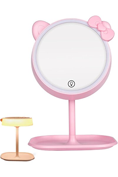 CASA JOY Oglinda cosmetica portabila, pliabila, cu control tactil, ajustare t...