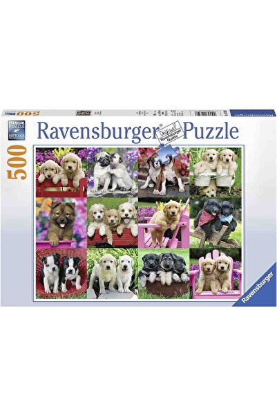 RAVENSBURGER Puzzle cu cățeluș, 500 de piese
