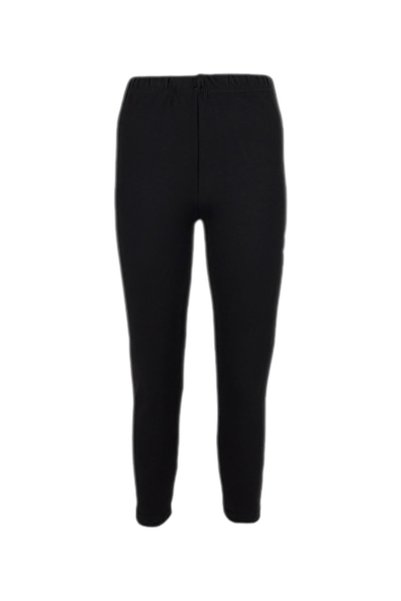 Kidiba Girl's Modal Black Color Anti-Sweat Flexible Daily Walking Running Sports Tights