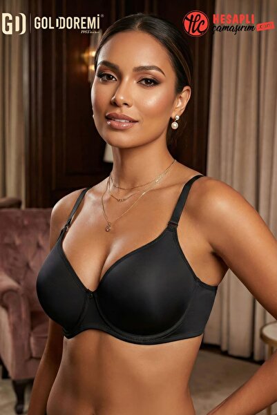 Le Jardin Premium Women's Micro-Coated Silicone Push up Padded Support Underw...