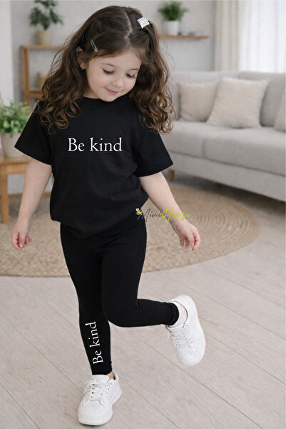 MiniHouse Budite ljubazni SET GORNOG I DONJEG DELA T-SHIRT I LEGGINGS SA TISKOM