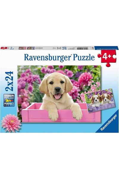 RAVENSBURGER Puzzle Cățeluș, 2x24 piese
