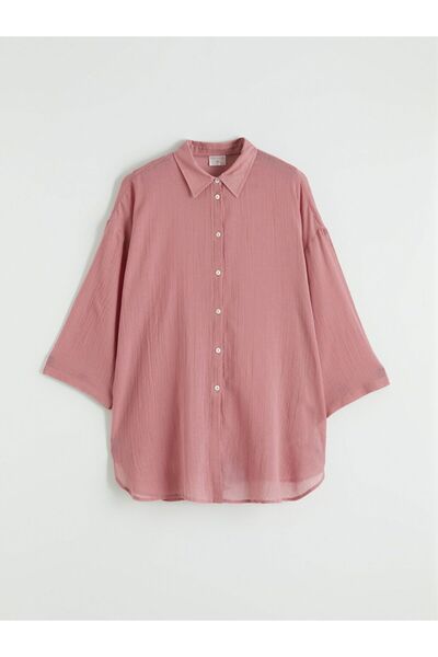 LC Waikiki Shirt Collar Women's Beach Dress