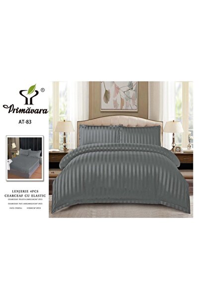 Primavara 4-PIECE DAMASK LINEN SET WITH ELASTIC – DELICATE LUXURY AND ABSOLUT...