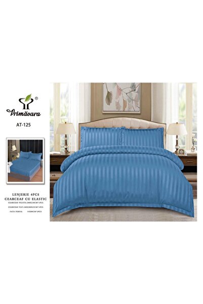 Primavara 4-PIECE DAMASK LINEN SET WITH ELASTIC – DELICATE LUXURY AND ABSOLUT...